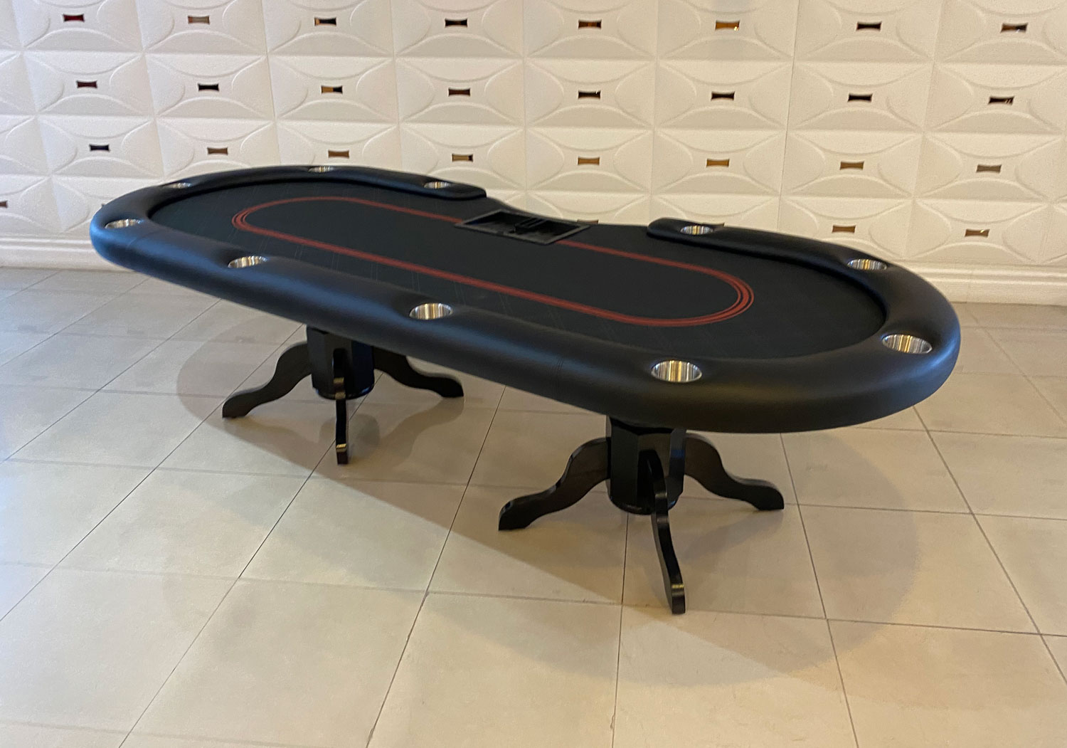 dimentions of a casino poker tables