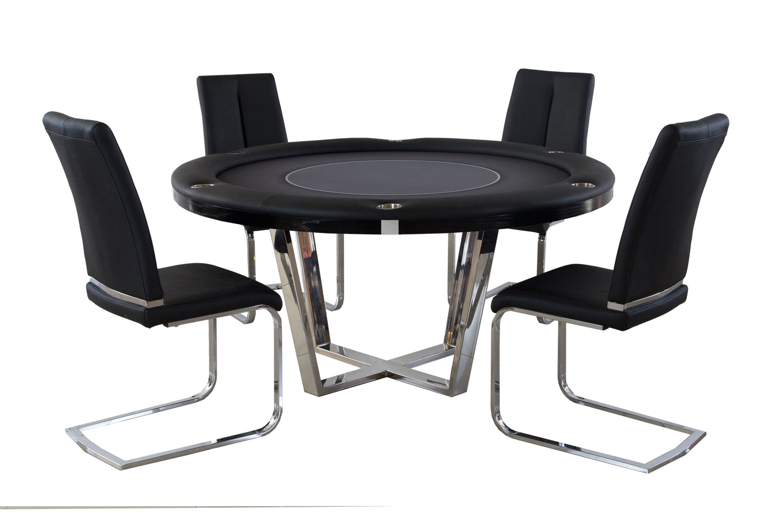 2 in 1 Manetho Round Poker and Dining Table