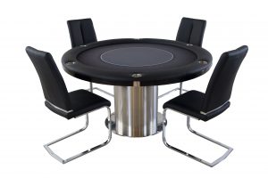 Nile Round Poker Flip Top Table with Chairs