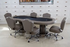 Nile Texas Holdem Poker Table with Matching Chairs